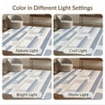 thumbnail image 7 of ODIKA 8'x10' Navy White Geometric Dot Pattern Washable Area Rug Modern Design with Abstract Shapes for King Size Bedroom Under Bed, Master Suite, Non-Shedding, Easy Care, 7 of 7