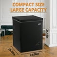 thumbnail image 4 of Krib B Deep Freezer 3.5 Cu.ft, Chest Freezer with 3 Grade Temperature (-4°F to 6.8°F), Removable Basket, for Dorm, Apartment, Kitchen, Black, 4 of 6