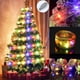 thumbnail image 3 of Cadenas de luces navideñas, lazos de cinta LED, adornos para árbol de Navidad, decoración navideña para el hogar 2024, Navidad Natal, Año Nuevo 2025, 3 of 5