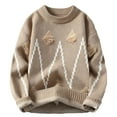 thumbnail image 1 of RXMEKW Chandails et Pulls pour Hommes, Chandail Décontracté à Manches Longues Imprimé Col Rond, 1 of 7