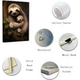 thumbnail image 2 of ZHONGYUTONG Sloth Wall Art Sloth Mother and Baby Picture Prints Jungle Animal Painting for Kids Room Nursery Decor Framed (16.00" x 24.00"), 2 of 6