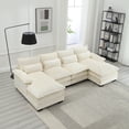 thumbnail image 5 of Luccalily Convertible Sectional Sofa Couch,U-Shaped Wide Reversible Couch Accent Sofa with Reversible Chaise Modular Sofa Sectional Couch with Storage Seats, 5 of 11