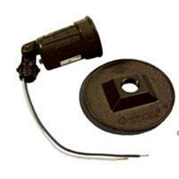 Bell Weatherproof 5624-2 Bronze Round Cover & Lamp - 4 In.