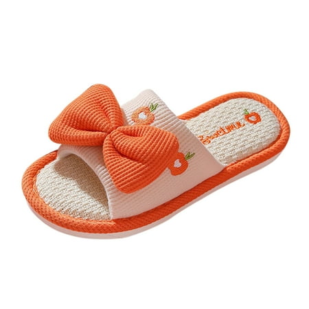 

Youmylove Household Cartoon Summer Lightweight Home Flip Flops Slippers Flax Slippers Indoor Bedroom Spring Autumn Women Slippers Leisure Ladies Cozy Daily Walking