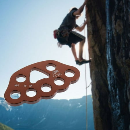 Rock Climbing Rigging Plate 8 Holes Mountaineering Paracord Repelling ...