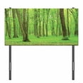 thumbnail image 3 of Forest Headboard, Spring Forest in a Sunny Day Fresh Soft Colors Like a Dream Leaf Peace Theme Print, Upholstered Decorative Metal Bed Headboard with Memory Foam, Twin Size, Green Brown, by Ambesonne, 3 of 4