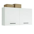 thumbnail image 3 of Madesa Garage and Utility Room Wall Storage Cabinet with 2 Doors and Utility Shelves 47 Inch Wooden Organization Unit - White, 3 of 7