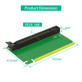 thumbnail image 3 of PCI-E 16X 3.0 90 Degree Reverse Male to Female Riser Card for 2U Server (Installation Direction Towards CPU), 3 of 6
