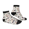 thumbnail image 6 of Salouo Black Cat And Snake Pattern Unisex Middle Tube Socks,Middle-Finger Knee High Socks Over The Calf Tube Stocking Crew Stockings for Women and Men Tube Socks, 6 of 8