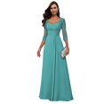 thumbnail image 1 of Vestido Loyeloy Sweetheart Lace Mother of the Bride Chifón, 1 of 7