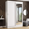 thumbnail image 2 of Ropero Closet Madesa Tokio 2 Puertas 1 Espejo Blanco 02, 2 of 11
