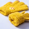 thumbnail image 2 of Guantes de otoño e invierno para niños, resistentes al frío y abrigados, con hebilla de cara sonriente para niños, guantes de punto de lana de cinco dedos para bebés, 2 of 6
