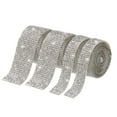 thumbnail image 1 of Unique Bargains 2 Roll 1 Yard 13.5/27mm Self Adhesive Crystal Rhinestone Ribbon for Crafts Project, White, 1 of 5