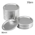 thumbnail image 6 of ✪ Canning Lids, Regular Mouth Mason Jar Lids And Bands, Stainless Steel Lids For Mason Jar Wide Mouth, Split-type Lids Leak Proof And Secure Canning Jar Caps, 10 Pack 86MM (Silver), 6 of 18