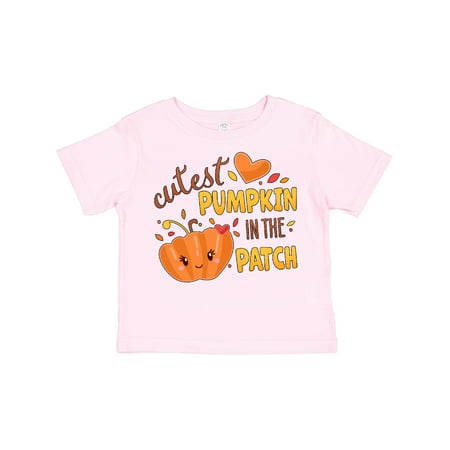 

Inktastic Cutest Pumpkin in the Patch with Orange Heart Gift Toddler Boy or Toddler Girl T-Shirt