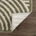 thumbnail image 5 of Hauteloom Allard Hallway, Kitchen Machine Washable Runner Rug - Contemporary - High Pile - Beige, Lime Green - 2'7" x 7'3", 5 of 11