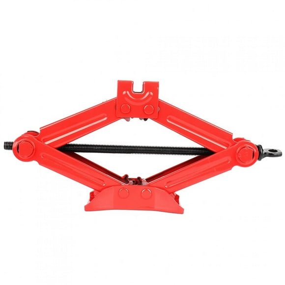 Car Automotive Scissor Jack Stainless Steel Chromed Emergency Crank Lift Stand Tool for Big Red Steel Scissor Jack 1 Ton Scissor Jack Car Jack Regular