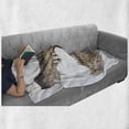 thumbnail image 5 of Crocodile Soft Flannel Fleece Throw Blanket, Picturesque of an American Alligator with Mouth Open, Cozy Plush for Indoor and Outdoor Use, 50" x 70", Grey Dark Grey, by Ambesonne, 5 of 5