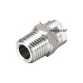 thumbnail image 3 of Flat Fan Spray Tip - 1/4 BSPT Male Thread 304 Stainless Steel Nozzle - 65 Degree 2.4mm Orifice Diameter - 2 Pcs, 3 of 4