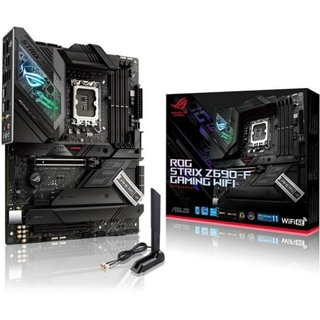 Asus ROG Strix Z690-F GAMING WIFI Desktop Motherboard - Intel Chipset - Socket LGA-1700 - Intel Optane Memory Ready - ATX