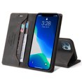 thumbnail image 3 of Wallet Case for iPhone 13 Pro, PU Leather Magnetic Closure Folio Flip Case with Kickstand Credit Card Holders Slots Shockproof TPU Inner Shell Phone Cover for iPhone 13 Pro (6.1inch),Black, 3 of 12