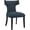 Azure, variant on Maklaine 19" Modern Solid Wood and Fabric Dining Chair in Azure Blue