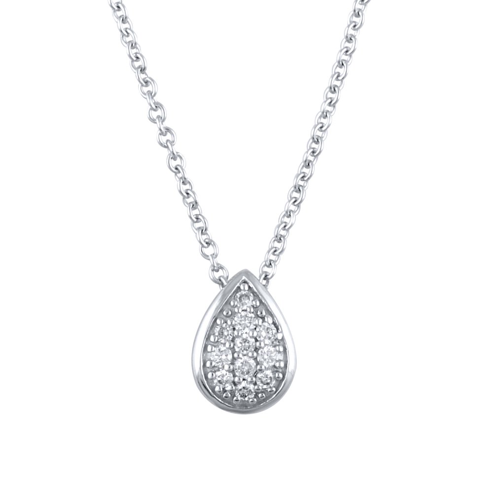 Brilliance Fine Jewelry 14K White Gold 1/20 Carat Total Weight