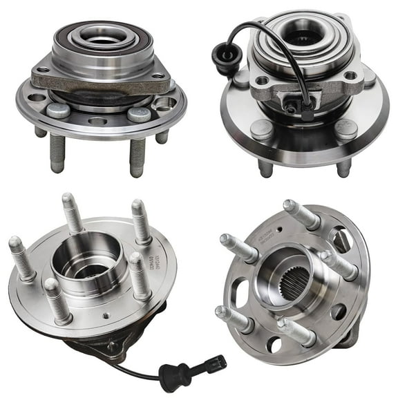 Detroit Axle - 4 Front & Rear Wheel Bearing Hubs for 2010-2017 Chevy Equinox GMC Terrain 2011 2012 2013 2014 2015 2016 Wheel Hub Bearings Assembly Replacement