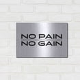thumbnail image 3 of Luxe Metal Art 'No Pain, No Gain' by Susan Ball, Metal Wall Art, 16"x12", 3 of 9