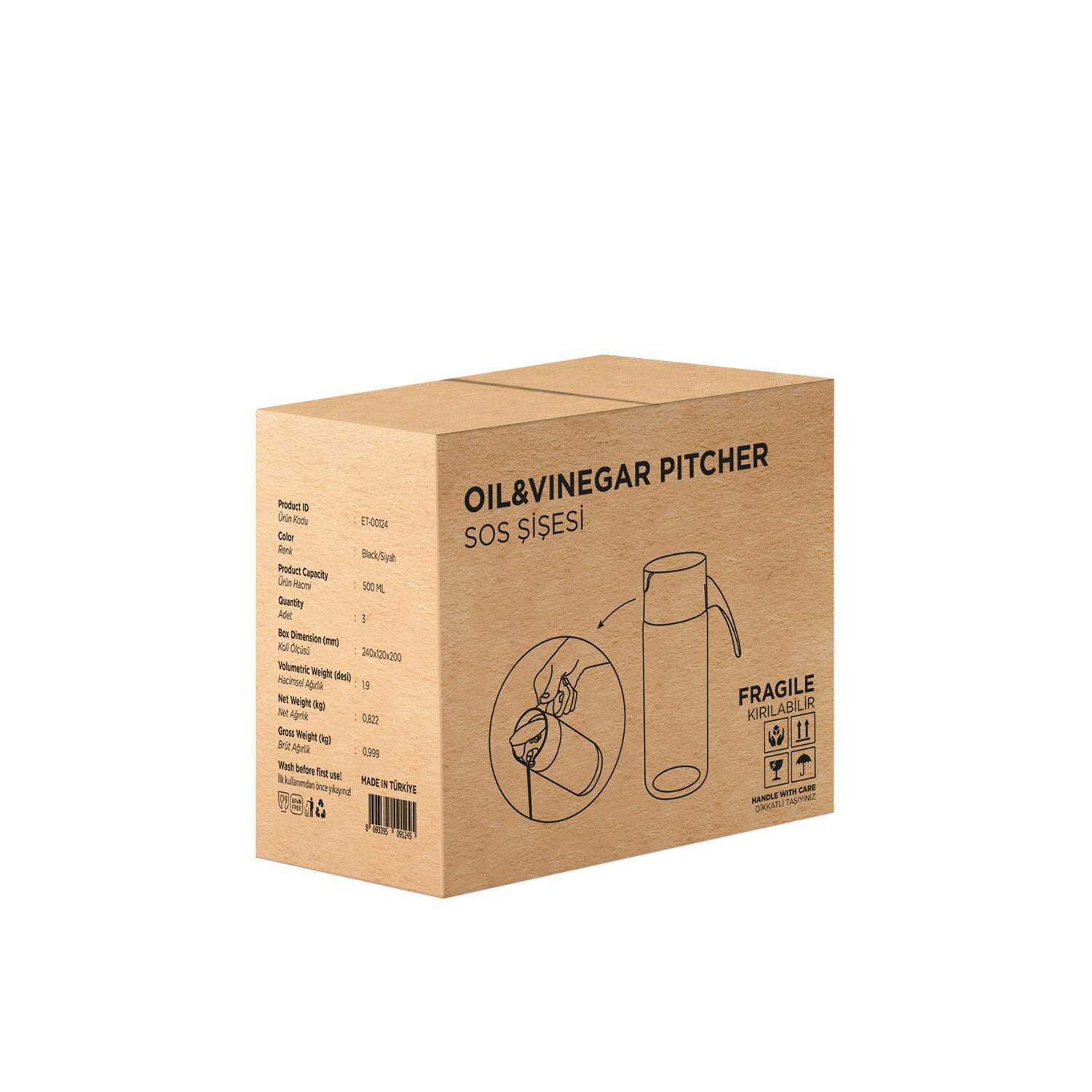 Oil  Vinegar Pitcher Set (Set of 3)