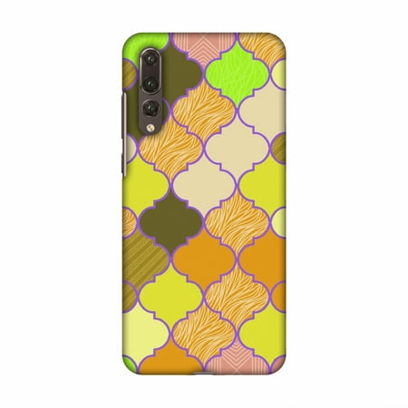 Chocolate Designer Prints Huawei P20 Pro Case - Stained glass- Chocolate orange, Hard Plastic Back Cover, Slim Profile Cute Printed Designer Snap on Case with Screen Cleaning Kit ()