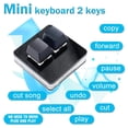 thumbnail image 3 of TONAIN Mini keyboard 2 key mechanical keyboard Game keypad Small keyboard with USB data cable One key Copy, 3 of 4