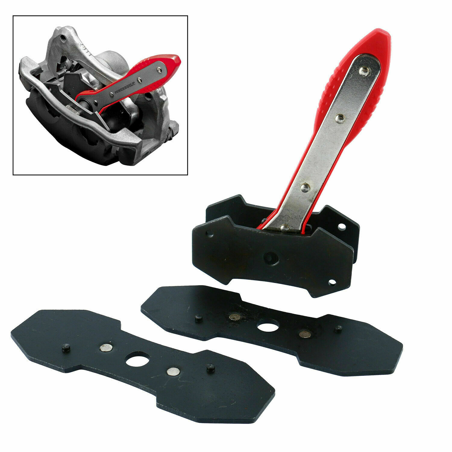 Brake Pad Ratchet Rewind Spreader with Piston Retracting Caliper Press