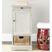 Safavieh Raven Solid Tall Storage Unit with Pullout Table and Basket