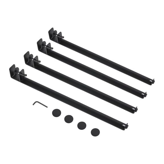 4pcs Adjustable Table Legs, Table Clamp Legs, F-Shaped Table Legs Black