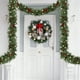 thumbnail image 4 of Coronas para la Decoración de Navidad 8.86Ft Aguja de Pino de Florecimiento Corona de Navidad de Arándano Cortina Decorativa de la Puerta de la Guirnalda Decoración Del Hogar Colgante Corona de la Pue, 4 of 8