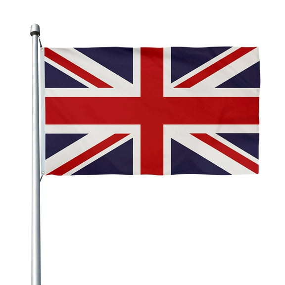 Aihccy Union Jack Flag UK British United Kingdom Banner with Brass Grommets Size - 3x5Ft