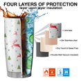 thumbnail image 7 of 20oz Tumblers White Christmas Reindeer and Tree Pattern Stainless Steel Vacuum Insulated Double Wall Travel Tumbler Cups Mug with Lid and Straw,Cleaning Brush for Cold & Hot Drinks, 7 of 7