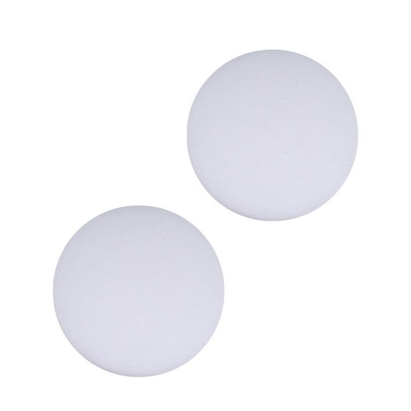 QIFULL 2Pcs Thick Door Knob Wall Bumpers White Round Self Stick Door Stopper Pads for Noise Control
