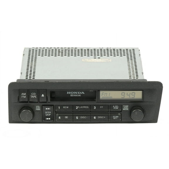 Restored OEM 01-02 Honda Civic AM FM Radio Cassette Player 39100-S5P-A110-M1 Face 2PC4 (Refurbished)