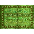 thumbnail image 1 of Ahgly Company Indoor Rectangle Abstract Green Contemporary Area Rugs, 2' x 4', 1 of 1