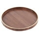 thumbnail image 4 of Bandeja redonda de madera estilo japonés para servir comida y fruta, plato de servicio para cocina casera, hotel, 21 cm, 4 of 14