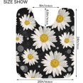 thumbnail image 6 of GZHJMY Daisy Flower Floral Polka Dot Bath Mat for Bathroom Shower U Shape Toilet Rugs Contour Carpet Set, Fluffy Absorbent & Machine Washable, 2 Piece Carpet Runner, 6 of 7