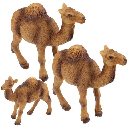 LOLIPPYY 3pcs Mini Animal Models Camel Figurine Resin Gift For Friends