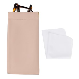 6 Pcs PU Leather Eyeglass Pouch 6 Colors Portable Soft  display picture 2