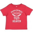 thumbnail image 3 of Inktastic Handpicked for Earth by My Uncle in Heaven with Angel Wings Boys or Girls Baby T-Shirt, 3 of 5