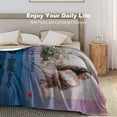 thumbnail image 4 of Personalized Spotify Code Music Blanket,Customized Blankets with Photos for Couples Lover, Custom Flannel Blankets Using Photos of Family, Friends, Dog, Cat Or Pet, Birthday Valentines Gifts Blankets, 4 of 5
