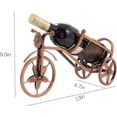thumbnail image 2 of Botellero de mesa, portabotellas de vino con forma de bicicleta para una sola botella, botellero independiente para encimera y almacenamiento de botellas de vino, 2 of 5