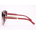 thumbnail image 2 of Dasein Classic Round Sunglasses with Soft Pointy Angles and Side Metallic Accent, 2 of 7