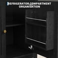thumbnail image 6 of Danolapsi 73" Tall Arched Farmhouse Storage Cabinet,Freestanding Accent Cabinet with Adjustable Shelves,Modern Wood Display Cupboard for Living Room, Kitchen Pantry, Bathroom & Bedroom, 6 of 8